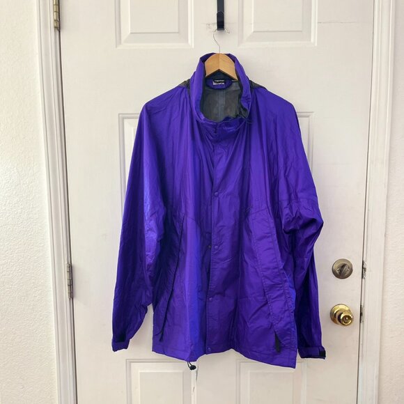 Marmot Men's Purple Osprey Gore-Tex Outdoor Rainproof W/Hood Jacket Sz Xl - Picture 1 of 11